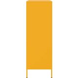 vidaXL Visoka omara gorčično rumena 68x39x113 cm jeklo | Shoptok.si
