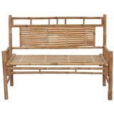 Klupa s jastukom 120 cm od bambusa | shoptok.hr