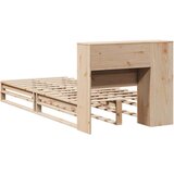 vidaXL Krevet s regalom za knjige bez madraca 90x200 cm masivno drvo | shoptok.hr