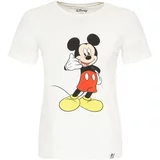 Recovered Majica 'Mickey Mouse Phone' boja slonovače / limeta zelena / crna / bijela