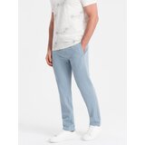 Ombre Men's sweatpants with unlined leg - light blue | Shoptok.si