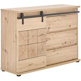 Landscape komoda, črna, barve hrasta | Shoptok.si