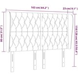  Uzglavlje s ušima svjetlosivo 163x23x118/128 cm od tkanine | shoptok.hr