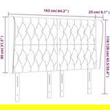  Vzglavje z ušesi svetlo sivo 163x23x118/128 cm blago, (20793103) | Shoptok.si