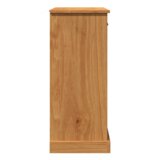 vidaXL Kopalniška omarica medeno rjava 68 x 34 x 80 cm Trdna borovina | Shoptok.si