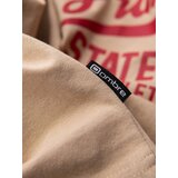 Ombre Men's long sleeve collegiate print t-shirt - sand | shoptok.hr