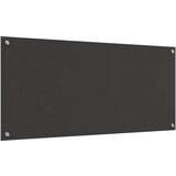 vidaXL Kuhinjska zidna obloga Tamno siva Staklo 110 x 50 cm Čvrsta | shoptok.hr