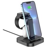Hoco bežični punjač CW43 3in1 crni | ePonuda.com