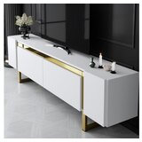 Hanah home tv polica yildiz white gold