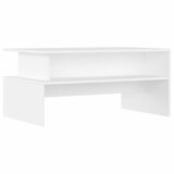 Maison Chic Klubska mizica - kavna mizica - Nizka mizica bela 90x55x42,5 cm inženirski les, (21754744) | Shoptok.si