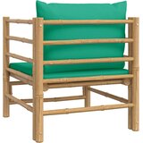  Vrtna sofa od bambusa sa zelenim jastucima | shoptok.hr