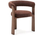 Kave Home Smeđa blagovaonska stolica od čvrste jeseni Granite – | shoptok.hr