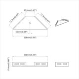 Kutni nosač 12 pcs Crna 138,5 x 50,5 x 16 mm Željezo | shoptok.hr