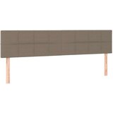  Krevet s oprugama i madracem LED smeđesivi 120x190cm od tkanine | shoptok.hr