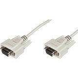 Digitus serijski priključni kabel [1x 9-polni ženski konektor D-Sub - 1x 9-polni ženski konektor D-Sub] 2.00 m bež, (20641230) | Shoptok.si