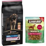 Purina PRO PLAN suha pasja hrana 14 kg + Adventuros Nuggets priboljški 300 g gratis! - Large Robust Adult Sensitive Skin losos | shoptok.hr