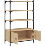  Knjižna omara 3-nadstropna sonoma hrast 70x30x109,5 cm inž. les | Shoptok.si