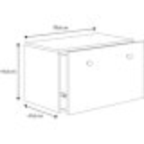 Kobi Furniture Inga skrinja za igrače - belo - črni ročaji, (20625963) | Shoptok.si