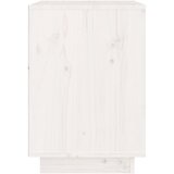  Noćni ormarići 2 kom bijeli 40 x 35 x 50 cm od masivne borovine | shoptok.hr