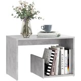  Bočni stolić siva boja betona 59 x 36 x 38 cm konstruirano drvo | shoptok.hr