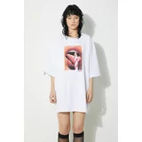 Fiorucci Pamučna majica Mouth Print Boxy T-Shirt za žene, boja: bijela, W01FPTSH102CJ01WH04