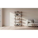 XORA regal 90/172/30 cm črna, barve hrasta | Shoptok.si