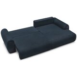 Bobochic Paris temno modra raztegljiva kotna sedežna garnitura iz rebrastega žameta (desni kot) lucien | Shoptok.si