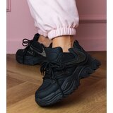 Gemre Black sneakers with chunky sole and rhinestones Albis | Shoptok.si