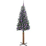 vidaXL Ožja jelka med 300 LED Zelena in Bela 180 cm PVC in trden bor | Shoptok.si