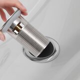  Potisni odvod sa zaštitom od prelijevanja srebrni 6,4x6,4x9,1cm | Eponuda.com