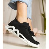Gemre Black women's sneakers with sock-like upper Miyana | shoptok.hr