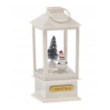 Molarem Home Božićni LED ukras - snjegović s osvjetljenjem, glazbom i snijegom, 23 cm Slike