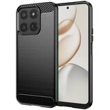 Techsuit Carbon Silicone maska za Honor 400 Smart 5G / 400 Smart 4G / X7d 4G– crna | shoptok.hr
