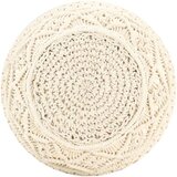 vidaXL ročno izdelan tabure makrame 45x30 cm bombaž | Shoptok.si
