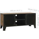 vidaXL TV omarica rustikalno rjava 105x36x47 cm kovina in MDF | Shoptok.si