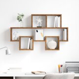 vidaXL Polica na zidu Staro drvo 82 x 15 x 51 cm Konstruirano drvo | shoptok.hr