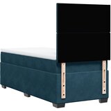 Box spring krevet s madracem plavi 100x200 cm baršunasti | shoptok.hr