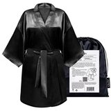 Glov satenski kimono bademantil - crna cene