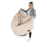 Kondela Vreča za sedenje, bež tkanina, KENOD | Shoptok.si
