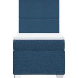  Krevet s oprugama i madracem plavi 90 x 200 cm od tkanine | shoptok.hr