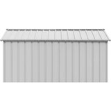vidaXL Pasja hiša s streho 114x202x101 cm Pocinkano jeklo | Shoptok.si