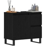  Kupaonski ormarić za sudoper Crni hrast 65 x 33 x 60 cm | Eponuda.com