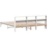  Okvir kreveta bez madraca bijeli 200x200 cm od masivne borovine | shoptok.hr