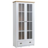  Vitrina Markskel 2 vrata bela/hrast ( 3699013 ) | ePonuda.com