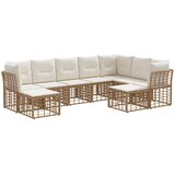  Set vanjskih sofa Prirodna i krema bijela Poliester | shoptok.hr