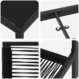  Vrtni set za objed 5 kom. Crna Čelik s prahom premazan | shoptok.hr
