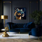  Dekorativna slika na platnu - premium art - silent puma's gaze | ePonuda.com