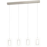 Eglo Enaluri visilica/4, led, 4x5,4w, 4x630lm, duž 1100, nikl-mat/plastika Cene