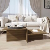 Stolić za kavu smeđi hrast 111,5 x 50 x 33 cm konstruirano drvo | shoptok.hr