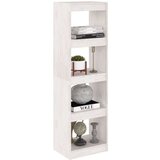 vidaXL knjižna omara za razdelitev prostora bela 40x30x135,5 cm | Shoptok.si